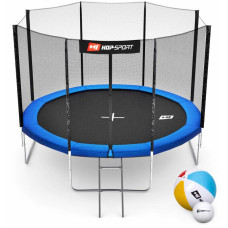 Батут Hop-Sport 14FT 427 см blue с внешней сеткой